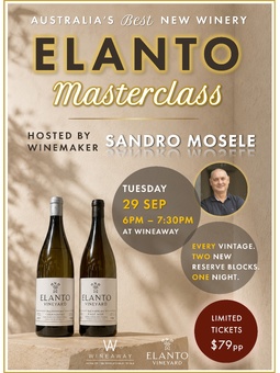 Elanto Tasting Masterclass Ticket — Tue 29 Sept